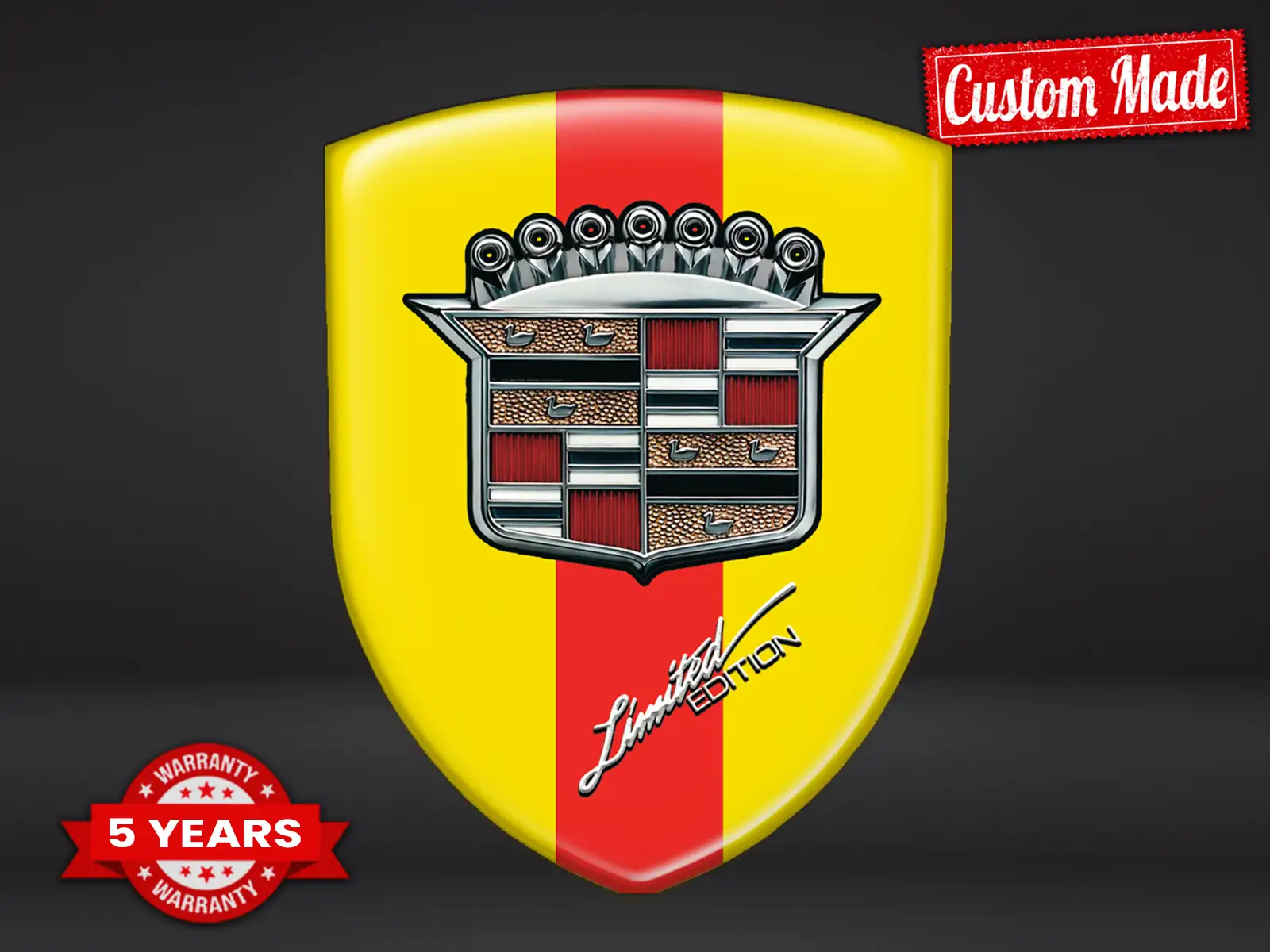 Cadillac Logo Pegatina Pro Máximo Diseño Estilo Resistente ST